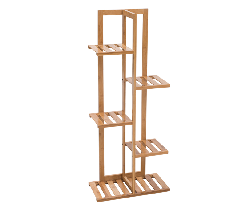 Multiple Indoor Outdoor 5 Tier 6 Potted Rack Shelf Planter Display Flower Pot Holder Bamboo Plant Stand
