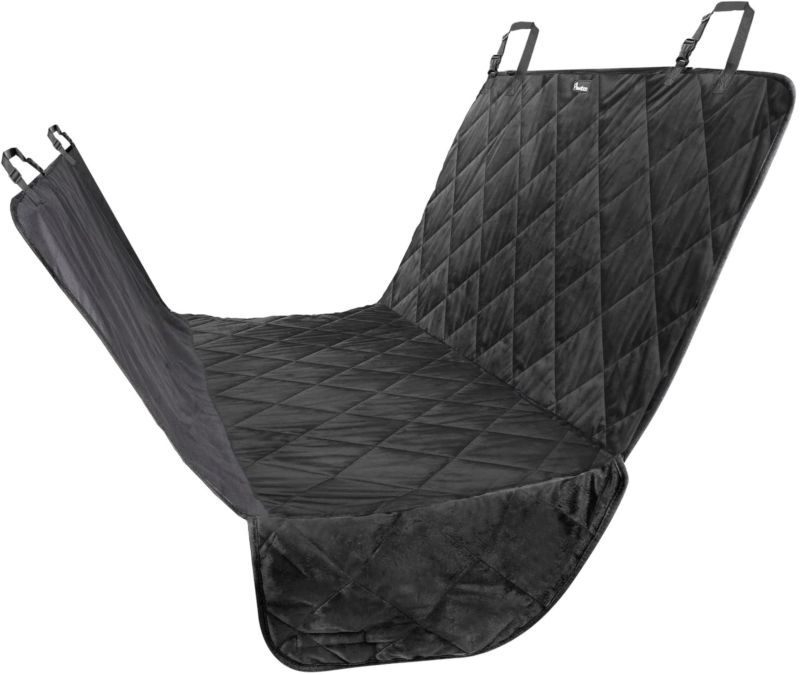 Premium Pet Car Seat Cover Protector Mat, 2 Layers Oxford Waterproof Fabric Car Seat Cover for Pets, Black