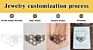 Customize Double Opening Design Adjustable Star Moon Zircon Diamond Wedding Rings Silver Jewelry Women