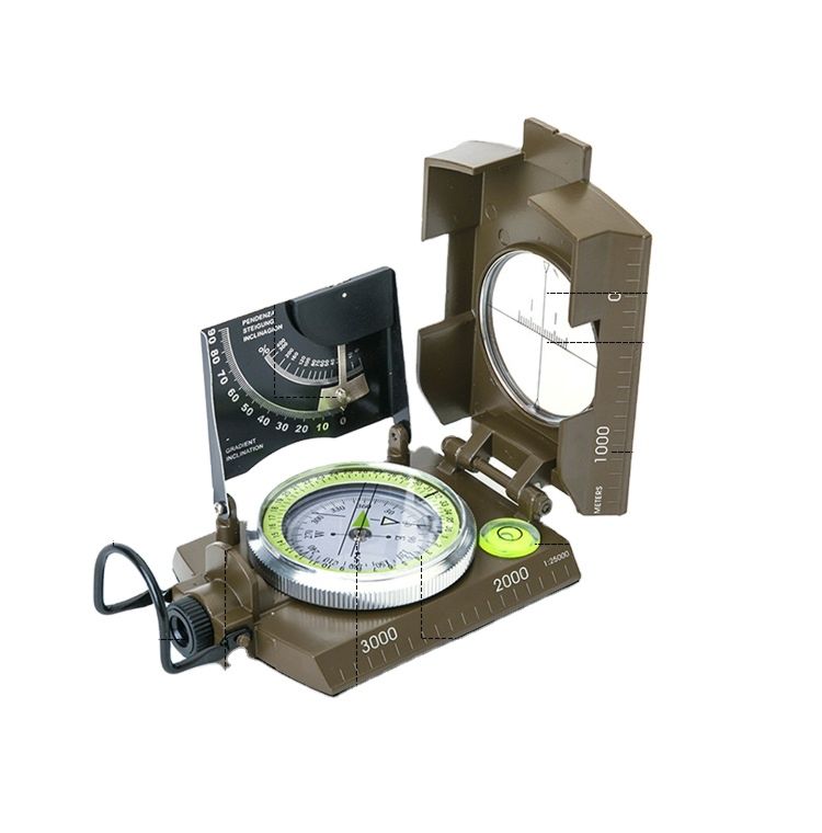 Professional Military Compass Outdoor Survival Compass Luminous Compass