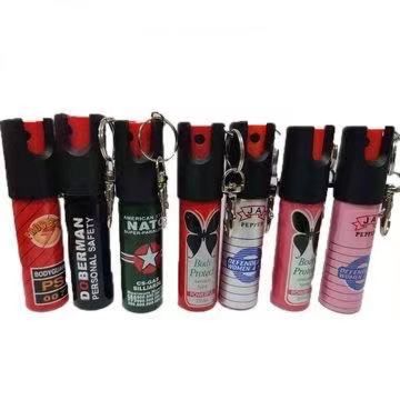 Lipstick Type Pepper Spray 20Ml for Personal Protection Self Defense Product anti Attack Pimienta Shell Bottle Keychains