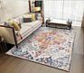 Botanical America Transitional Indoor and Outdoor Dark Colors Area Rug