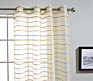 Small Quantity Order Gold Striped Window Curtain Panels