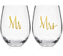 Supplies Mr and Mrs Mr & Mrs Italy Wine Glasses Set of 2 Wedding Gifts Valentine's Day Gift