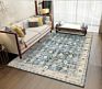 Botanical America Transitional Indoor and Outdoor Dark Colors Area Rug
