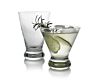 8-Ounces Crystal Clear Handmade Bar Stemless Cocktail Martini Glass