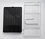 2 Layer Tier Dishes Drainer over the Sink Bowl Organizer Storage Kitchen Drying Aluminum Dish Rack
