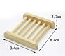 Bamboo Wooden Soap Dishes Wood Soap Dish Holder Eco Friendly for Shower