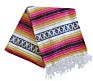 Polyester Cotton Baja Falsa Beach Home Throw Traditional Mexican Yoga Blanket