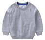 Children's O-Neck Pullover Print Black Sweatshirts