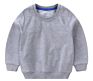 Children's O-Neck Pullover Print Black Sweatshirts