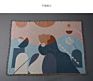 Rawhouse Retro Abstract Style Art Cartoon Design Home Decor Woven Cotton Blanket