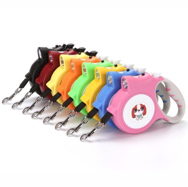 Pet Automatic Retractable Dog Leash with Flashlight
