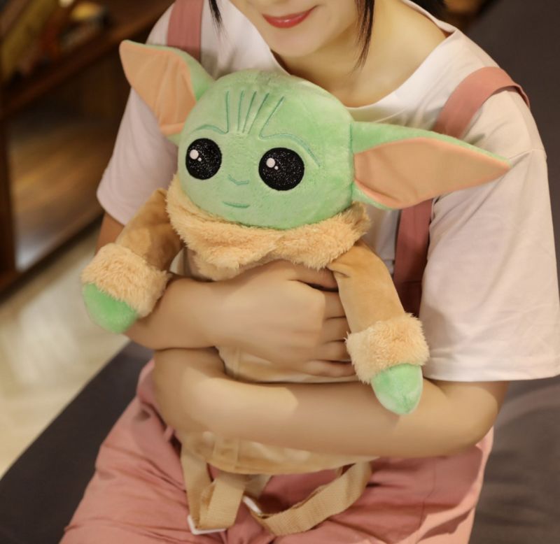 Baby Yoda Plush Toy Child Baby Yoda Mandalorian Shoulder Bags for Kids