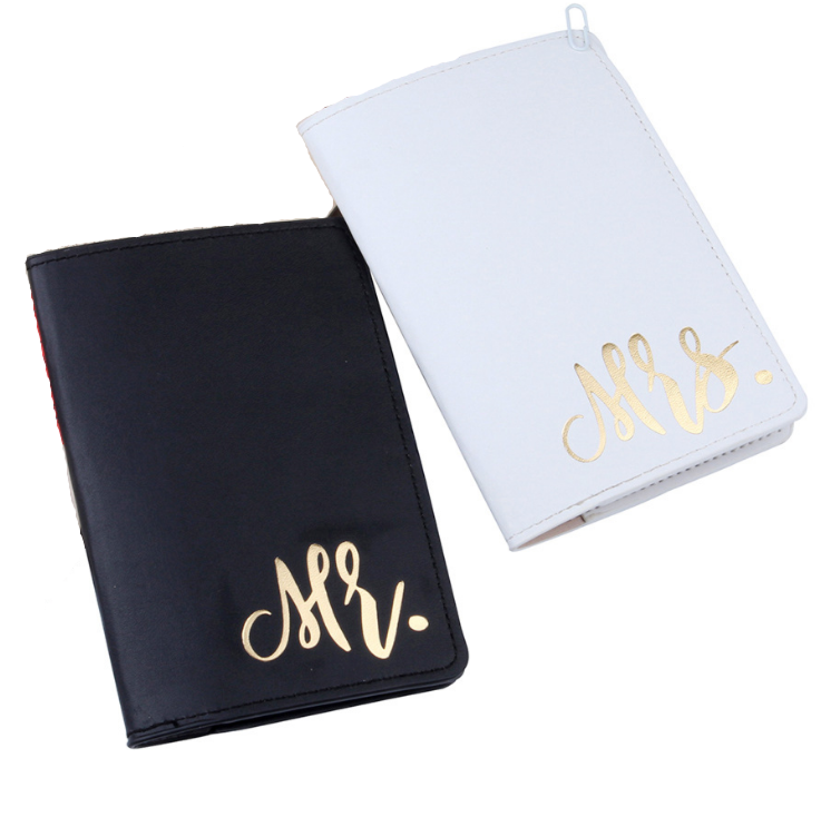 Blank White Black Passport Card Holders Passport Covers