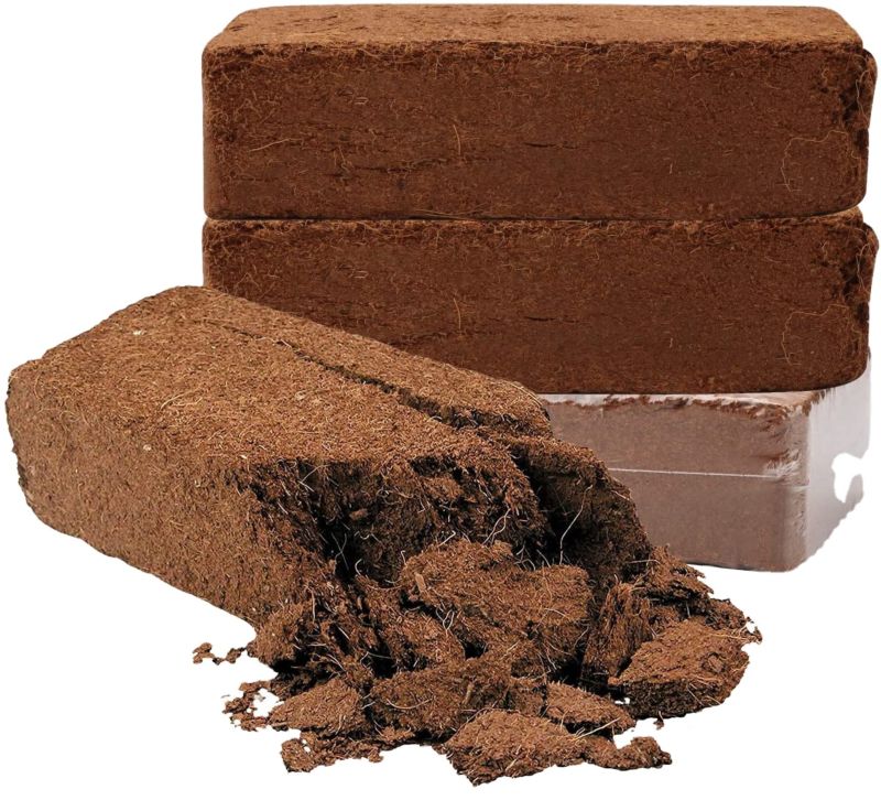 100% Organic 650G Compressed Coco Coir Peat Brick Pith for Harvesting