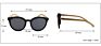 Bamboo Sunglasses Shades Oversized Cat Eye Sunglasses Wooden Legs Colored Lens Sun Glasses