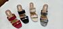 Women's Shoes Embossed Rubber Thick Heel Slippers Sandals Outdoor Beach Designer Sandals
