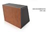 3 Compartments Pen Pencil Sundries Holder Leather Case Office Storage Box