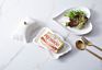 Ceramic Rectangular Butter Dish with Lid Ins Style Butter Storage Dish Plate