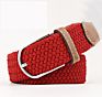 3517 Woven Braided Elastic Waist Belt Woman Leisure Elastic Sport Belt