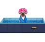 Squares Folding Pet Inflatable Pool Cover Swimming Pool Inflatable Pet Swimming Ring