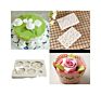 Rose Flower and Leaf Fondant Candy Silicone Molds for Sugarcraft Cupcake Topper Crafting Projects and Birthday Cake Decoration