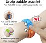 Stress Set Silicone Rainbow Sensory Fun Kid Band Pulseira Watch Wristband Pulsera Push Bubble Pop Fidget Toy Bracelet