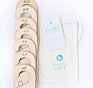 Wooden Baby Closet Size Divider Organizer Hanger Clothing Dividers for Newborn Nursery Decor Infant to 24 Months