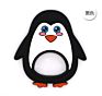 Non-Toxic Chewable Silicone Baby Teether Toy Penguin Teether