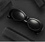 White Kurt Cobain Clout Thick Frame Retro Oval Women Sunglasses Sunglasses