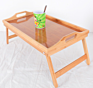 Bamboo Serving Tray with Legs | Existing Stock Bamboo Bed Tray Table with Foldable Legs | Bamboo Tray with Leg