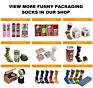 Cute Donut Pattern Packaging Funny Women Happiness Socks