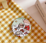 Mini Creative Portable Makeup Mirror Cartoon Mini Portable Mirror Girl's Sweet and Lovely Portable Creative round Mirror
