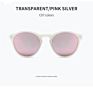 Recycled Plastic Sunglasses Face Shield Unisex round Sunglasses Black Vintage Polarized Sunglasses