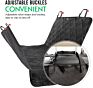 Premium Pet Car Seat Cover Protector Mat, 2 Layers Oxford Waterproof Fabric Car Seat Cover for Pets, Black