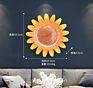 Beaufitul Fresh Sunflower Modern Wall Clock Botanical Yellow Flower Wall Art Natural Home Decor Helianthus Hanging Timepieces