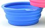 Portable Dog Bowl Flying Disc Pet Dog Food Water Portable Travel Bowls Foldable Silicone Tpe Collapsible Dog Pet Food Bowl