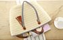 Fs8781 Handmade Basket Moroccan French Market Beach Bag Natural Long Flat Handle Raffia Straw Bag