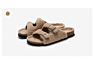 American Newest Design Price Women Sandals Fleece Lining Double Buckle Cork Slipper