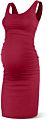 Office Pleated Wrap Smocked Tank Top Backless Classy Pretty Maternity Clothing Dress