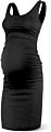Office Pleated Wrap Smocked Tank Top Backless Classy Pretty Maternity Clothing Dress