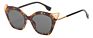 Popular Retro Rhinoceros Horn Shape Cat -Eye Frame Sunglasses for Women and Men