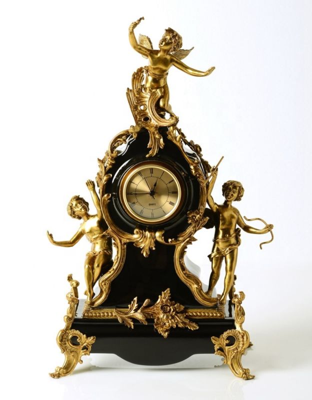 Good Price Clock Base Ornaments Decor Accessories Modern Showpieces for Home Decoration Angel Countertop Clock