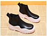 Leather Rain Luxury Chunky Military Combat Cowboy Rain Designer Branded Platform Heel Ankle Women's Boots