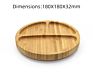 Bpa Free Baby Silicone Suction Baby Wooden Plate Set