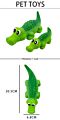 Drop Shipping Interactive Dog Toy Pet Latex Toy with Squeaker Crocodile Shape Dog Toy