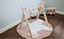 Sell Wooden Baby Gym Mobile Foldable Hanging Gym Toys Newborn Infant Foldable Wood Activity Gym Frame