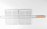 Barbecue Net Removable Barbecue Folding Grill Rectangular Grill Vegetable Basket Grill Fish Net Clip Stainless Steel