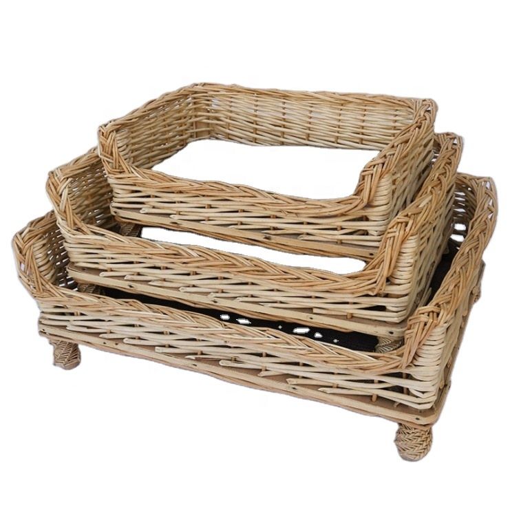 Customized Wicker& Sallow &Hand-Knitted Hand-Made Pet Bed & House&Basket Cave for Cat Dog